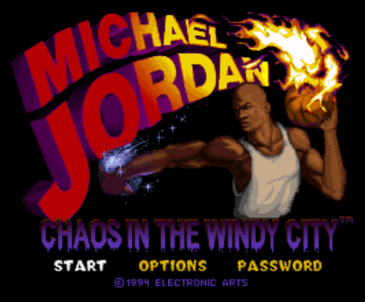 Michael Jordan Chaos in the Windy City Title Screen